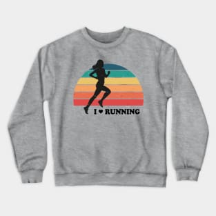 I love running Crewneck Sweatshirt